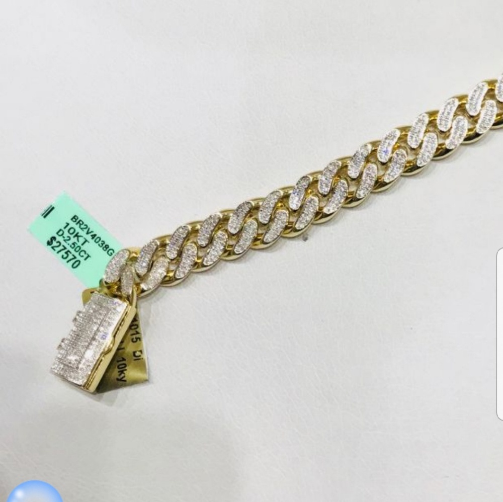 10k 25ctw 8"braclet